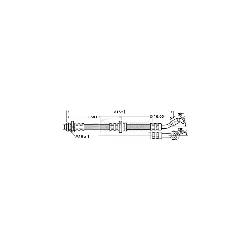 Flexible de frein BORG & BECK BBH7136