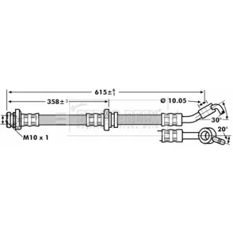 Flexible de frein BORG & BECK BBH7137