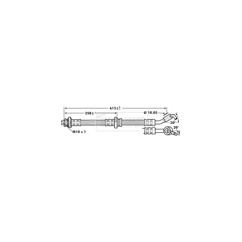 Flexible de frein BORG & BECK BBH7137