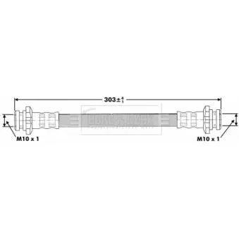 Flexible de frein BORG & BECK BBH7138