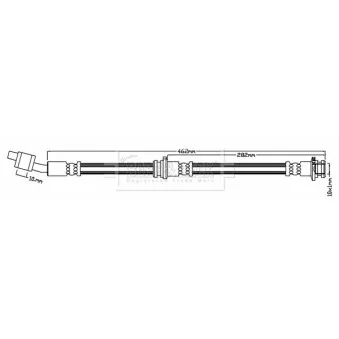 Flexible de frein BORG & BECK BBH7139