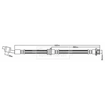 Flexible de frein BORG & BECK BBH7140