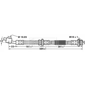 Flexible de frein BORG & BECK BBH7143