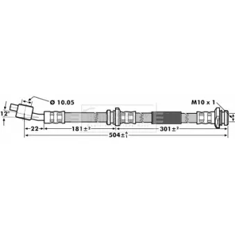 Flexible de frein BORG & BECK BBH7144