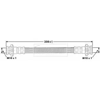 Flexible de frein BORG & BECK BBH7147