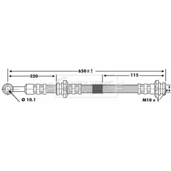 Flexible de frein BORG & BECK BBH7150