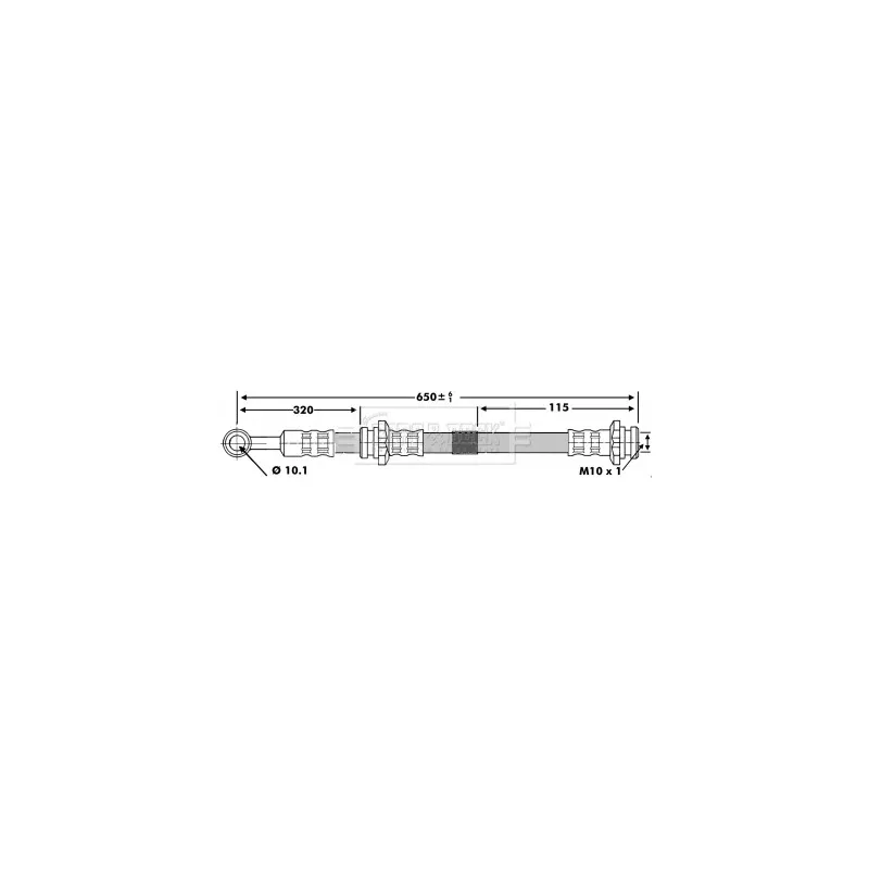 Flexible de frein BORG & BECK BBH7150