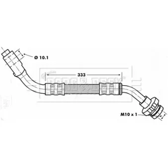 Flexible de frein BORG & BECK BBH7155