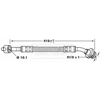 Flexible de frein BORG & BECK BBH7156