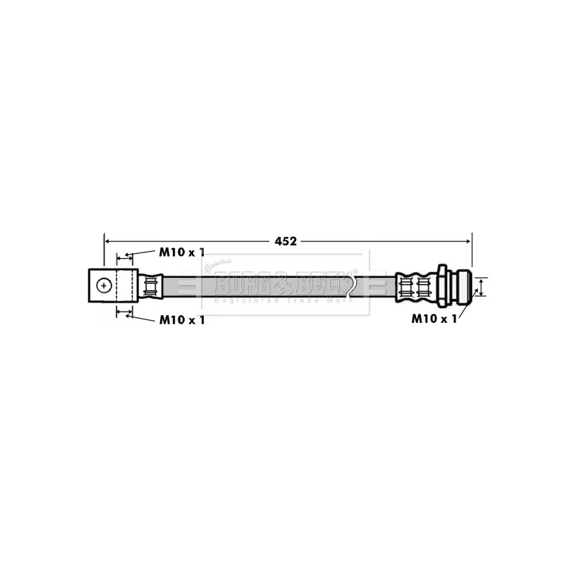 Flexible de frein BORG & BECK BBH7157