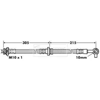 Flexible de frein BORG & BECK BBH7159