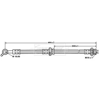 Flexible de frein BORG & BECK BBH7160