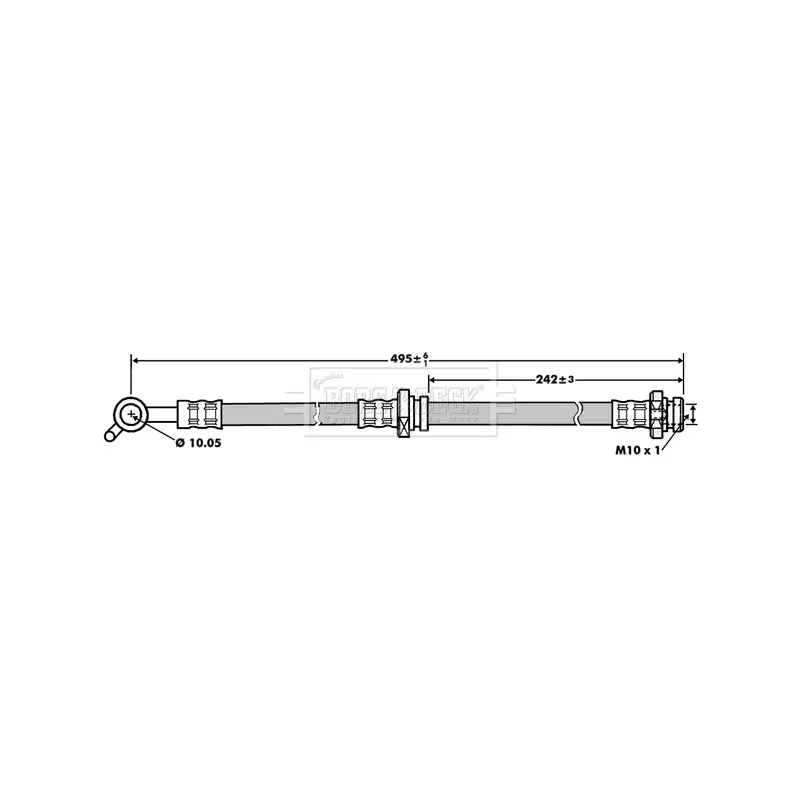 Flexible de frein BORG & BECK BBH7160