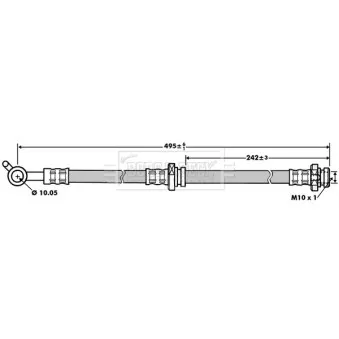 Flexible de frein BORG & BECK BBH7161