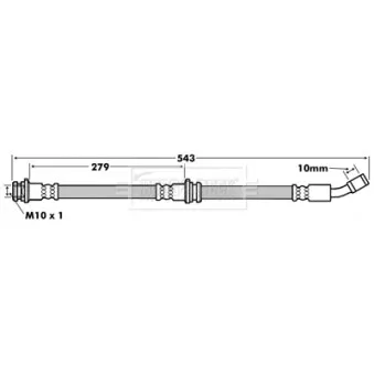 Flexible de frein BORG & BECK BBH7162