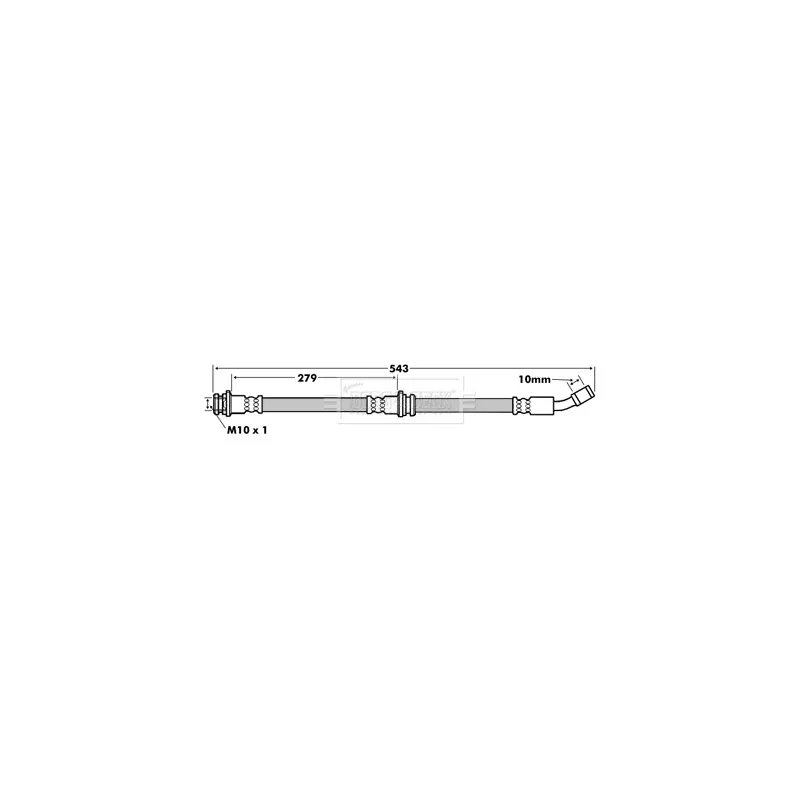 Flexible de frein BORG & BECK BBH7162