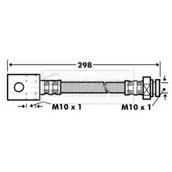 Flexible de frein BORG & BECK BBH7163