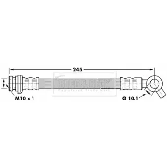 Flexible de frein BORG & BECK BBH7165