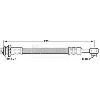 Flexible de frein BORG & BECK BBH7168