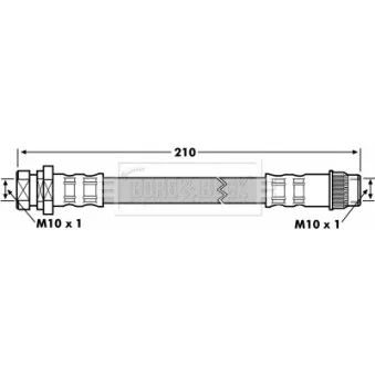 Flexible de frein BORG & BECK BBH7173