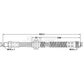 Flexible de frein BORG & BECK BBH7175
