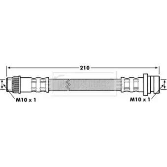 Flexible de frein BORG & BECK BBH7176