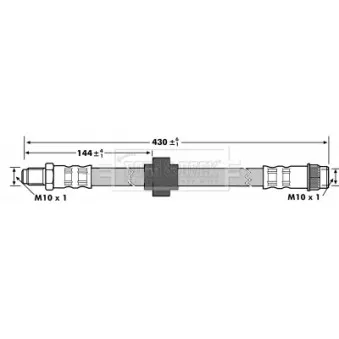 Flexible de frein BORG & BECK BBH7177