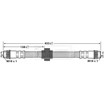 Flexible de frein BORG & BECK BBH7178