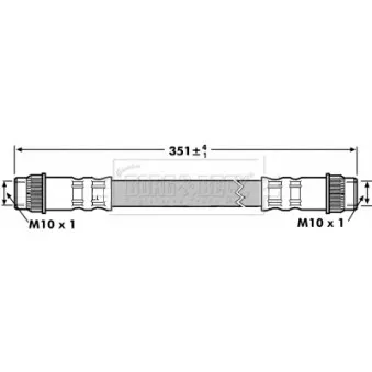 Flexible de frein BORG & BECK BBH7179