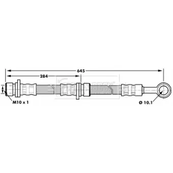 Flexible de frein BORG & BECK BBH7180