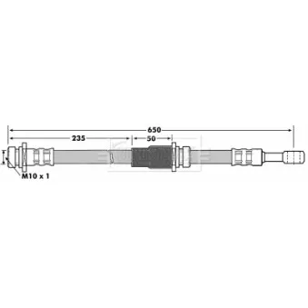 Flexible de frein BORG & BECK BBH7182