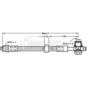Flexible de frein BORG & BECK BBH7185