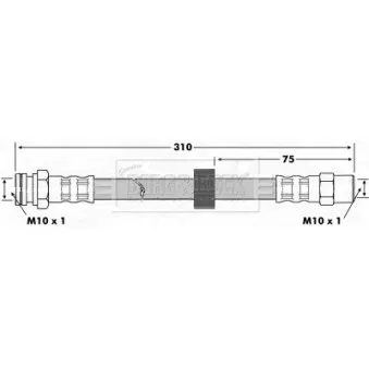 Flexible de frein BORG & BECK BBH7188
