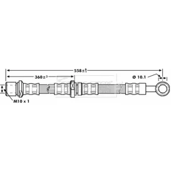 Flexible de frein BORG & BECK BBH7191