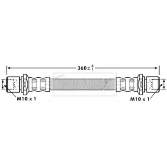 Flexible de frein BORG & BECK BBH7192