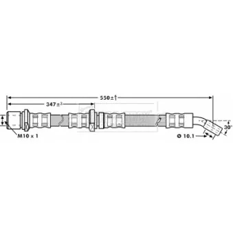 Flexible de frein BORG & BECK BBH7194