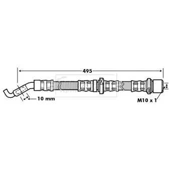 Flexible de frein BORG & BECK BBH7197