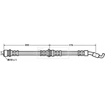 Flexible de frein BORG & BECK BBH7198