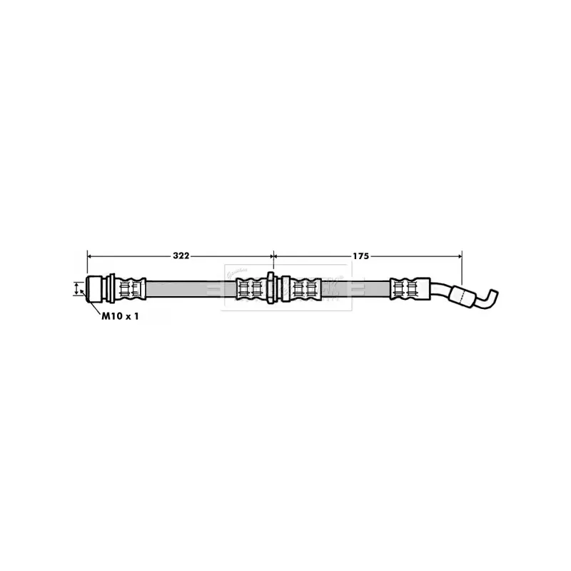 Flexible de frein BORG & BECK BBH7198