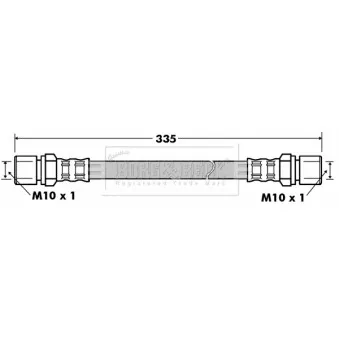Flexible de frein BORG & BECK BBH7199