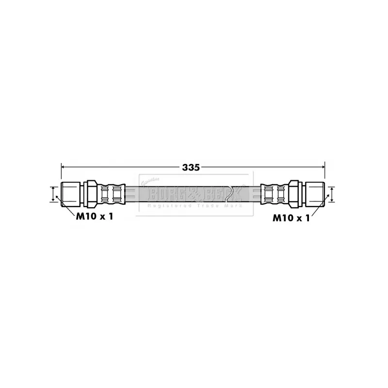Flexible de frein BORG & BECK BBH7199