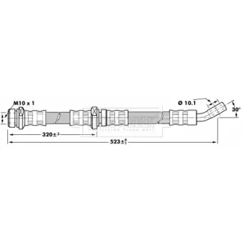 Flexible de frein BORG & BECK BBH7200