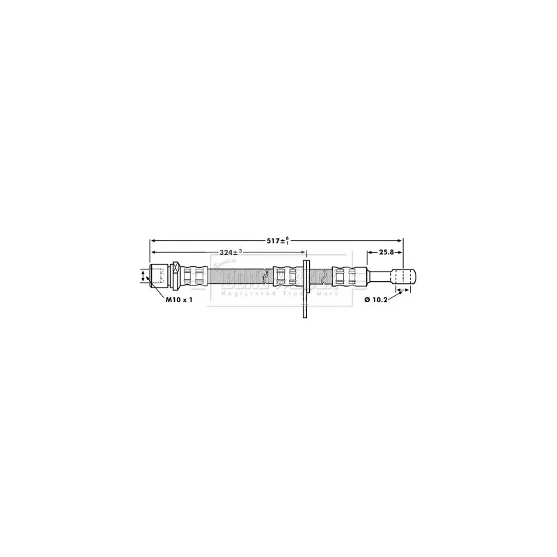 Flexible de frein BORG & BECK BBH7202