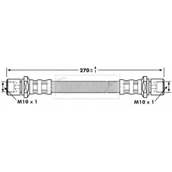 Flexible de frein BORG & BECK BBH7204
