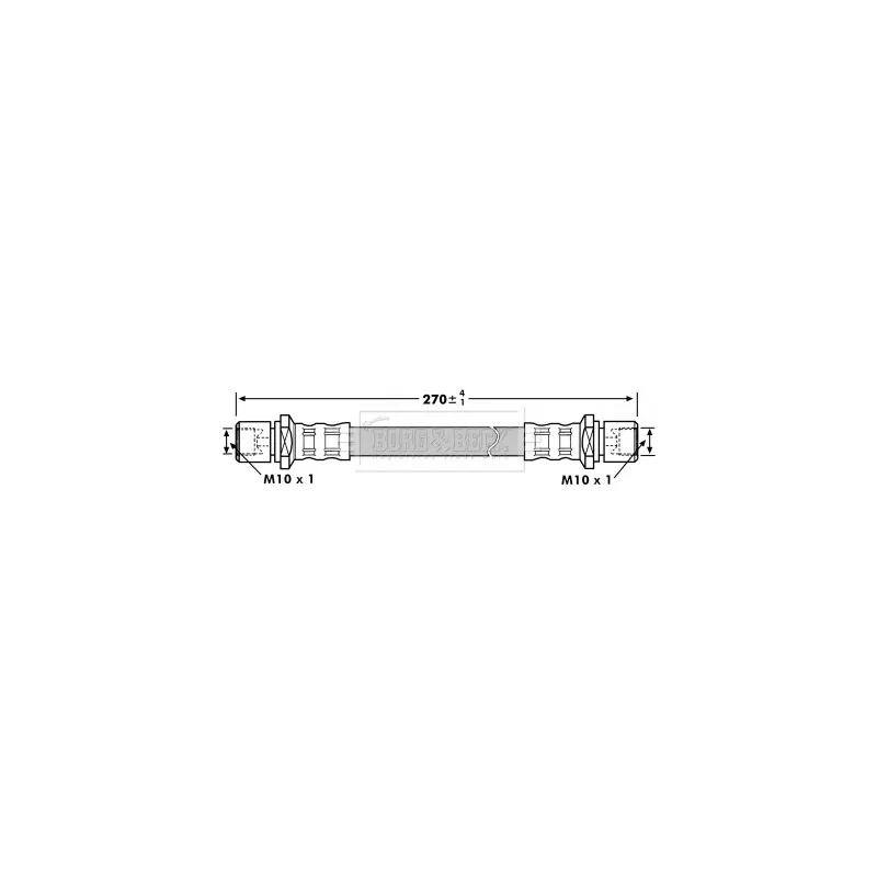 Flexible de frein BORG & BECK BBH7204