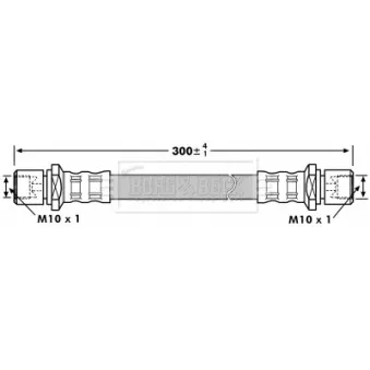 Flexible de frein BORG & BECK BBH7205