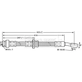 Flexible de frein BORG & BECK BBH7206