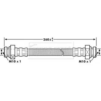 Flexible de frein BORG & BECK BBH7207