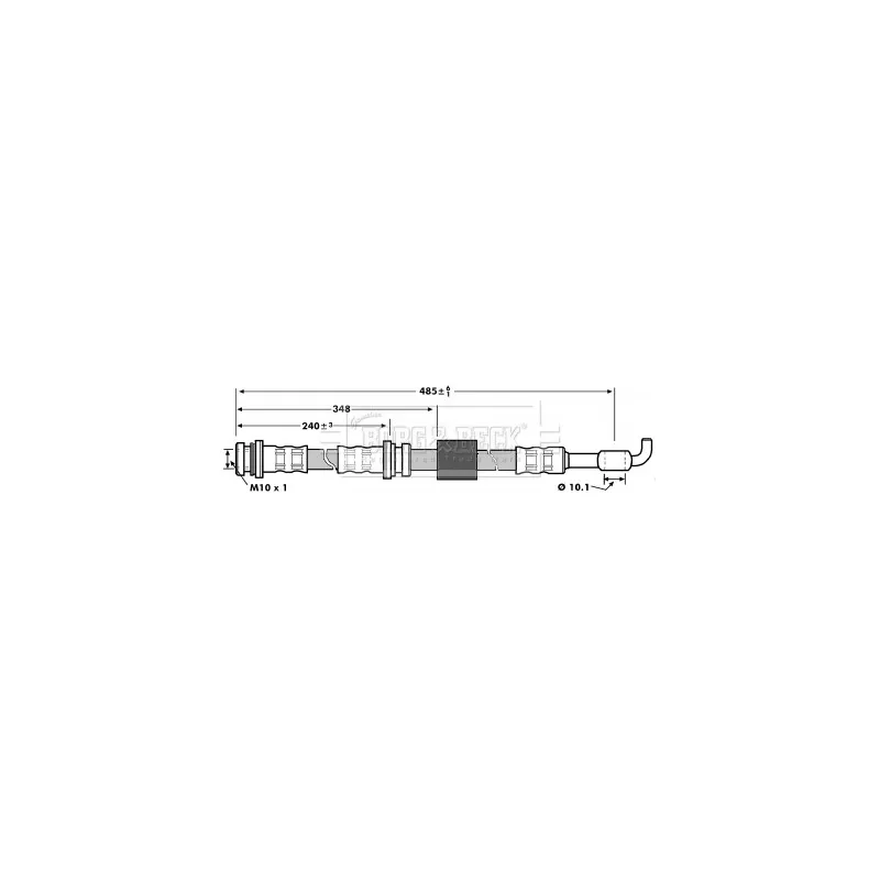 Flexible de frein BORG & BECK BBH7208