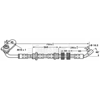 Flexible de frein BORG & BECK BBH7209